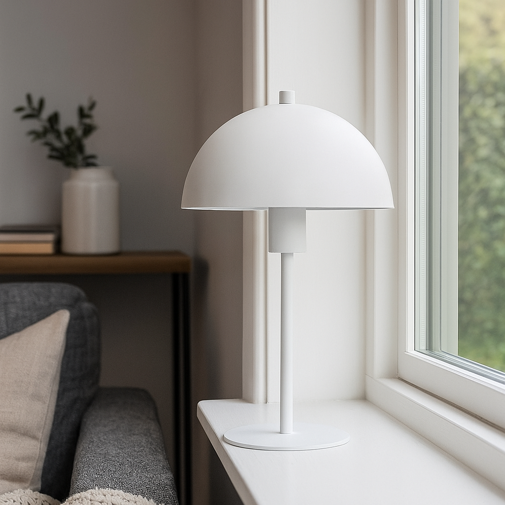 Modern mushroom lamp for the windowsill
