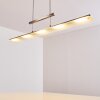 Hogana Pendant Light LED stainless steel, 5-light sources