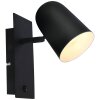 Brilliant AYR wall spotlight black, 1-light source
