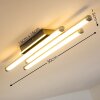 ISKUT Ceiling Light LED chrome, 3-light sources