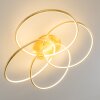 GLEN ceiling light LED gold, 1-light source, Remote control
