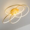 GLEN ceiling light LED gold, 1-light source, Remote control