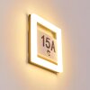 Illuminated house number Louisville LED grey, 1-light source, Motion sensor