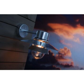 Nordlux VIRUM outdoor wall light galvanized, 1-light source