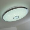 Alar Ceiling Light LED chrome, white, 1-light source, Remote control