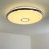 Alar Ceiling Light LED chrome, white, 1-light source, Remote control
