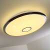 Alar Ceiling Light LED chrome, white, 1-light source, Remote control