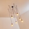 ZAROW Pendant Light brown, brass, 6-light sources