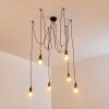 ZAROW Pendant Light brown, brass, 6-light sources