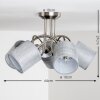 Stai Ceiling Light matt nickel, 5-light sources