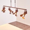 Lichinga Pendant Light rust-coloured, 4-light sources
