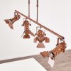 Lichinga Pendant Light rust-coloured, 4-light sources