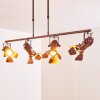 Lichinga Pendant Light rust-coloured, 4-light sources