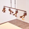 Lichinga Pendant Light rust-coloured, 4-light sources