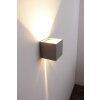 Helestra SIRI 44 wall light LED grey, silver, 2-light sources