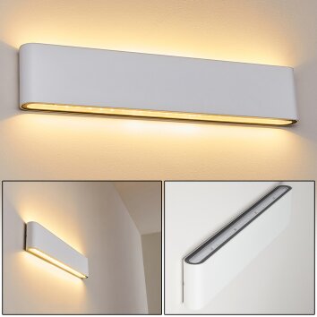 TINGLEV Outdoor Wall Light LED white, 2-light sources