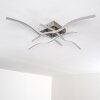 Mapleton ceiling light LED matt nickel, 4-light sources
