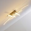 Mapleton ceiling light LED matt nickel, 4-light sources