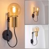 KIREHITO Wall Light gold, brass, black, 1-light source