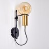 KIREHITO Wall Light gold, brass, black, 1-light source