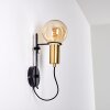 KIREHITO Wall Light gold, brass, black, 1-light source