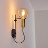 KIREHITO Wall Light gold, brass, black, 1-light source