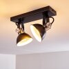 Gudo Ceiling Light black, silver, 2-light sources