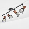 ERRESTED Ceiling Light Dark wood, black, 4-light sources