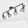 ERRESTED Ceiling Light Dark wood, black, 4-light sources