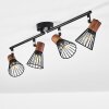 ERRESTED Ceiling Light Dark wood, black, 4-light sources