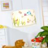 Brilliant Birds pendant light colourful, white, 1-light source