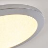 FASOLA Ceiling light LED polished nickel, 1-light source