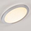 FASOLA Ceiling light LED polished nickel, 1-light source