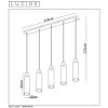 Lucide ORLANDO Pendant light grey, rust-coloured, 5-light sources