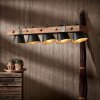 Pendant Light Brilliant Plow Dark wood, black, 5-light sources