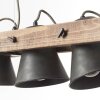 Pendant Light Brilliant Plow Dark wood, black, 5-light sources
