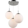 Globo JOEL Pendant Light matt nickel, 3-light sources