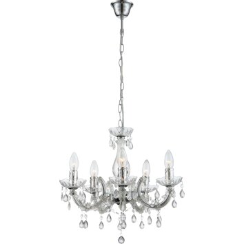 Globo CUIMBRA transparent, clear, 5-light sources