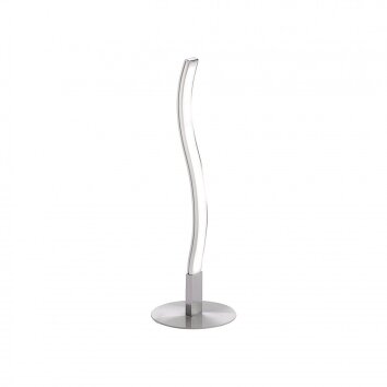 Leuchten-Direkt WAVE table lamp LED stainless steel, 1-light source