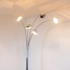 NIKKALA floor lamp chrome, 5-light sources