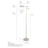 Steinhauer MEXLITE floor lamp LED stainless steel, 1-light source