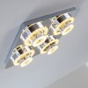 Lakeshore ceiling light LED chrome, 8-light sources