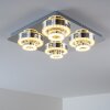 Lakeshore ceiling light LED chrome, 8-light sources
