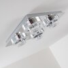 Lakeshore ceiling light LED chrome, 8-light sources