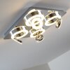 Lakeshore ceiling light LED chrome, 8-light sources