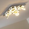 Lakeshore ceiling light LED chrome, 8-light sources