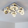 Lakeshore ceiling light LED chrome, 8-light sources