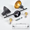 NEIDEN ceiling spotlight black-gold, 2-light sources