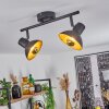 NEIDEN ceiling spotlight black-gold, 2-light sources