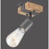 Leuchten-Direkt SLAT Wall and Ceiling Light brown, Dark wood, 1-light source